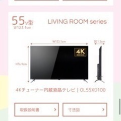 ORION 55inch TV 新品(お取引中)