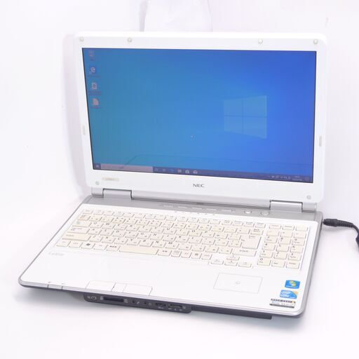 即使用可能 Wi-Fi有 NEC ノートパソコン PC-LL750CS6W ホワイト 中古良品 15.6型 Core i5 4GB BD-R 無線 Windows10 Office