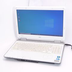 即使用可能 Wi-Fi有 NEC ノートパソコン PC-LL750CS6W ホワイト 中古 