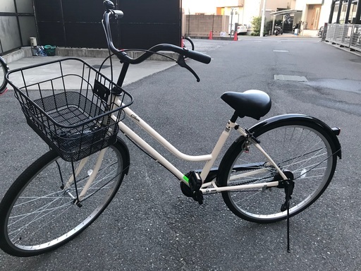 超美品　中古シティサイクル　CreamCity260-26インチ変速なしダイナモライト