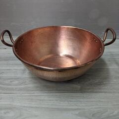 銅鍋 鍋 取っ手付 ボール型 銅製 銅ボウル 業務用 調理器具 - 家電 