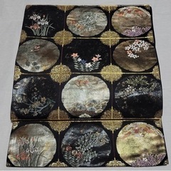 『雪輪春秋紋』六通柄 袋帯