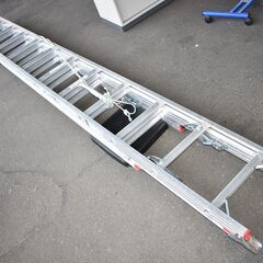 【ヤ取終了10/16】≪zy534≫『宮城 直接引取 歓迎』美品 ピカコーポレイション アルミ 3連 はしご/ハシゴ 3.95～8.71m エックス 3EX-90 高所 軽作業 40703-02