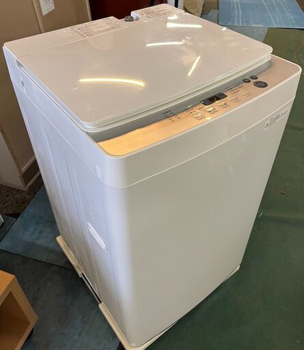 ※　【高年式】2021年製　TWINBIRD　洗濯機 5.5kg　KWM-EC55　ホワイト　給排水ホース付属