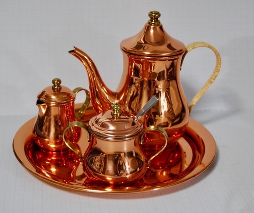 ●純銅 コーヒーセット 未使用保管品 COPPER100 コパー100 新光金属