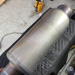 【ジャンク】フジツボ フルチタンマフラー Super Ti 軽量 適合不明 fd3s R34 BCNR33 R33 スカイラインGT-R マフラー FUJITSUBO 車検対応