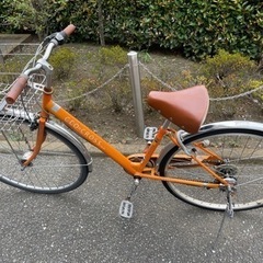 オレンジの自転車