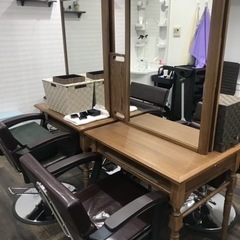 【美品】両面ドレッサー　美容室【配送可能】