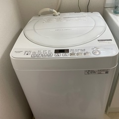 シャープ　７kg 洗濯機　ES-KS70V-WH
