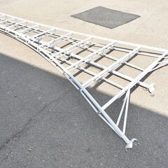 【ジモ10/29取引終了】≪zy536≫『宮城 直接引取 歓迎』美品 アルミ 園芸三脚 400cm 高所作業 はしご/脚立 農業/園芸/造園/植木屋/庭木/剪定 40703-04