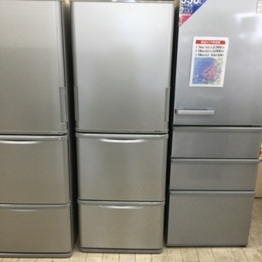 ●【✨どっちもドア❗️ローウエスト設計❗️ファミリータイプ❗️✨】定価¥76,300 SHARP/シャープ 350L冷蔵庫 SJ-W351E 2019年製