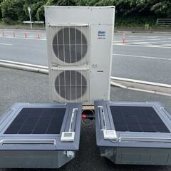 ☆中古品 MITSUBISHI 三菱重工 天井カセット4方向 ツインエアコン 5馬力 2016年 FDTVP714AG（内機）FDCVP1404HAG（外機）リモコン付き