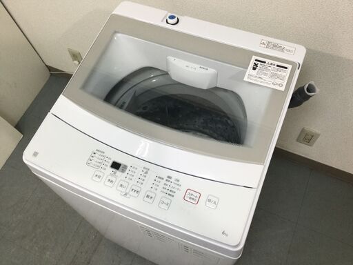 （7/23受渡済）JT4586【NITORI/ニトリ 6.0㎏洗濯機】美品 2021年製 NTR60 家電 洗濯 全自動洗濯機 簡易乾燥機能付
