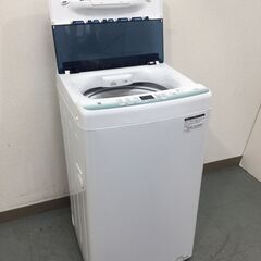 （7/17受渡済）JT4598【Haier/ハイアール 4.5㎏洗濯機】美品 2021年製 JW-U45HK 家電 洗濯 全自動洗濯機 簡易乾燥機能付