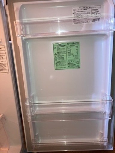取引中【2020年製】単身用冷蔵庫　ハイセンス　HR-B1202