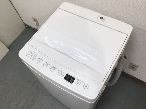 （7/9受渡済）JT4632【TAGlabel/タグレーベル 4.5㎏洗濯機】美品 2019年製 AT-WM45B 家電 洗濯 全自動洗濯機 簡易乾燥機能付