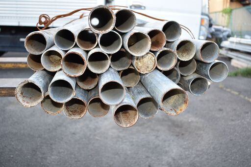 鉄くず】≪zy538≫単管パイプ/鉄パイプ 径48mm 不揃い 現状渡し【長 