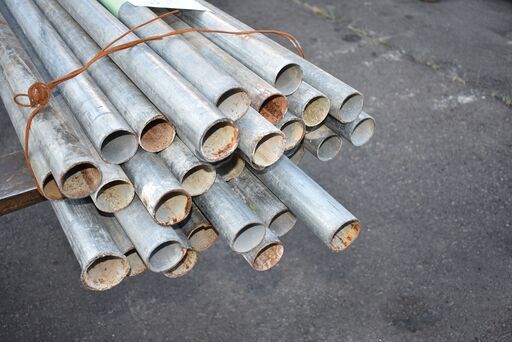 鉄くず】≪zy538≫単管パイプ/鉄パイプ 径48mm 不揃い 現状渡し【長 