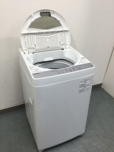 （12/14受渡済）JT4801【TOSHIBA/東芝 5.0㎏洗濯機】美品 2018年製 AW-5G6 家電 洗濯 全自動洗濯機 簡易乾燥機能付 - 家電