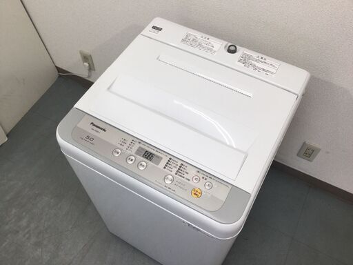 （9/14受渡済）JT4796【Panasonic/パナソニック 5.0㎏洗濯機】美品 2018年製 NA-F50B11 家電 洗濯 全自動洗濯機 簡易乾燥機能付