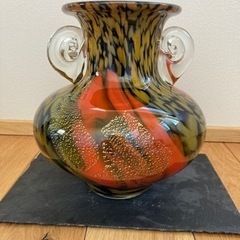 カメイガラス　マーブリル花瓶Ｄ-1001
