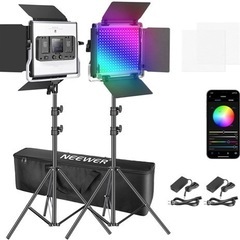 Neewer 660 RGB LEDビデオライト 写真ビデオ照明セット