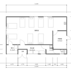 家の平面図書きます！