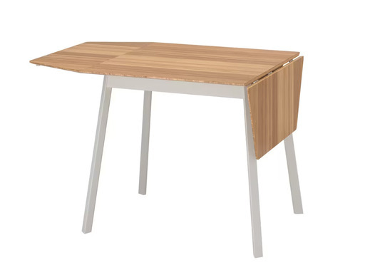 【IKEA】ドロップリーフテーブル（伸縮型）椅子2脚付