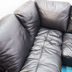 【良品】本革 コーナーソファ Sステイツ 幅228×奥行192×高さ86cm (HA15)