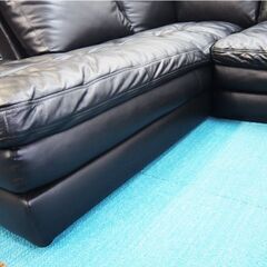 【良品】本革 コーナーソファ Sステイツ 幅228×奥行192×高さ86cm (HA15)