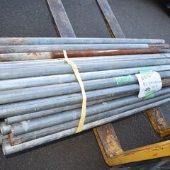 【ヤ取終了7/16】≪zy540≫単管パイプ/鉄パイプ 径48mm 現状渡し【長さ 約1500～1600mm】約46本 セット 現場/土木/足場