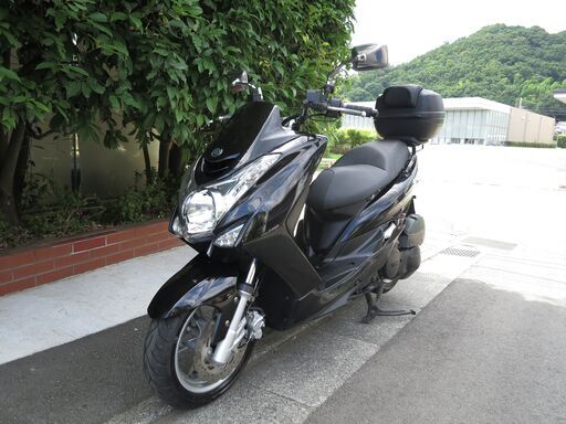 ヤマハ　マジェスティ155S　実働中古美車　リアBOX付き　バッテリーフル充電済　オイル交換後渡し　バフ磨き済み　ナンバー登録書類あり