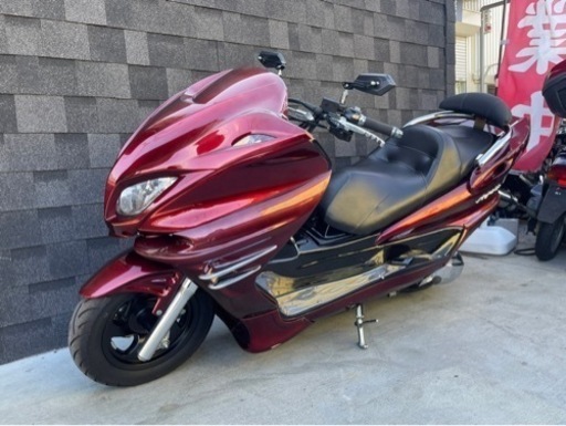 ワインレッド✖︎ブラック‼︎ 【YAMAHA マジェスティ】スピーカー４発付き‼︎