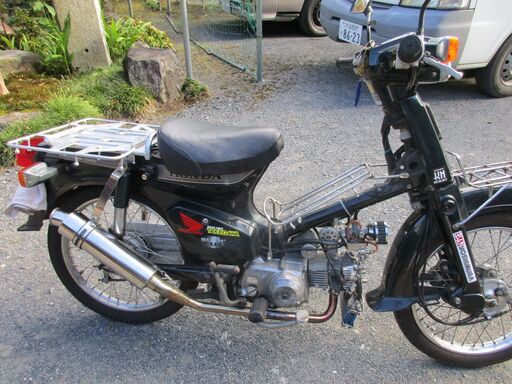 スーパーカブ　カスタム　88ｃｃ　12ｖ　4速　セル付　改造多数　保険無し　不動　廃車済