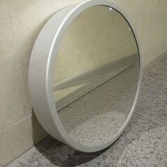壁掛け鏡　ウォールミラー　フック式　丸型　直径24㎝