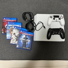 PS4 CUH-2100A コントローラー2台　ソフト 4本 PS4 CUH-2100A コントローラー2台 ソフト 4本