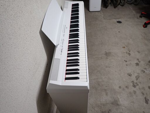 YAMAHA 電子ピアノ P-115 (88鍵) 白 本体・譜面台・AC電源 ヤマハ P