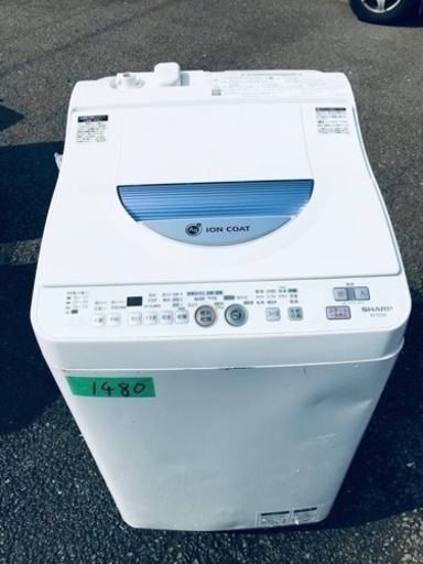 1480番 SHARP✨電気洗濯乾燥機✨ES-TG55L-A‼️