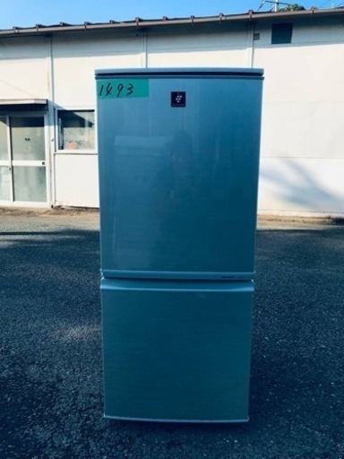1493番 SHARP✨ノンフロン冷凍冷蔵庫✨SJ-PD14X-N‼️