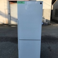 ✨2017年製✨1498番 SHARP✨ノンフロン冷凍冷蔵庫✨SJ-PD27D-W‼️