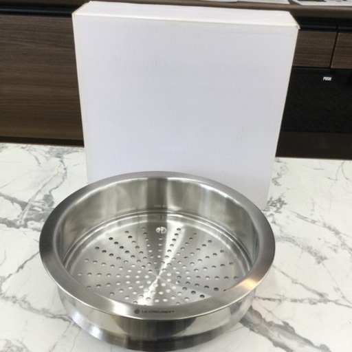●【✨新品❗️未使用❗️箱あり❗️ココットロンド対応❗️ジャポネーズ対応❗️】定価¥10,330 LE CREUSET/ル・クルーゼ スチーマー 24㎝