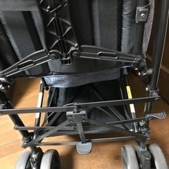 DUOシティHOPブルーデニム 2人乗りベビーカー 縦型