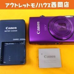 Canon デジタルカメラ IXY600F パープル 動作品 充...