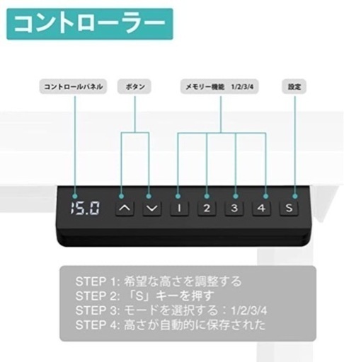 【本日限定50%オフ】電動昇降デスク・スタンディングデスク