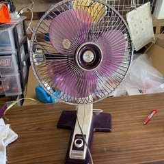 紫　扇風機