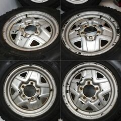 ＜ノーマルタイヤ・ホイール 4本 ＞ 185/85R16 ヨコハマタイヤ 2004年製　16x5J ジムニー 5H -139.7 ハブ 約107ｍｍ　～横浜市旭区 ズーラシア近く～