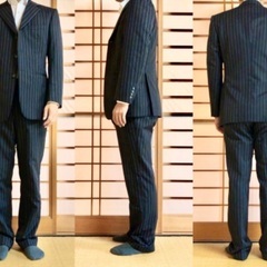 【西武百貨店イージーオーダー】メンズスーツ　ストライプ