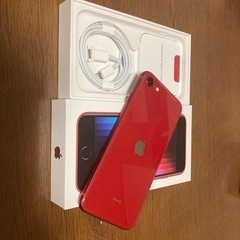 未使用 値下げiPhoneSE 第3世代 SE3 64GB 赤 開通確認のみ