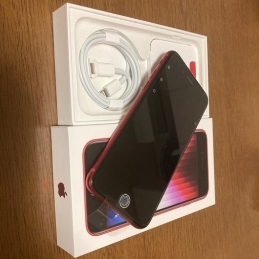 未使用 値下げiPhoneSE 第3世代 SE3 64GB 赤 開通確認のみ