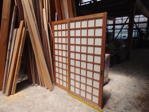 引き違い戸　ふすま　中古品